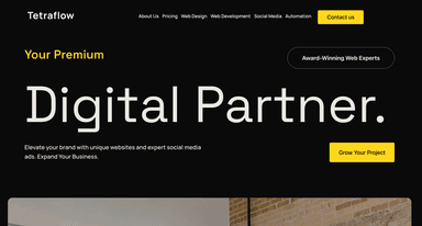 01: TetaFlow Agency — Designed and Developed